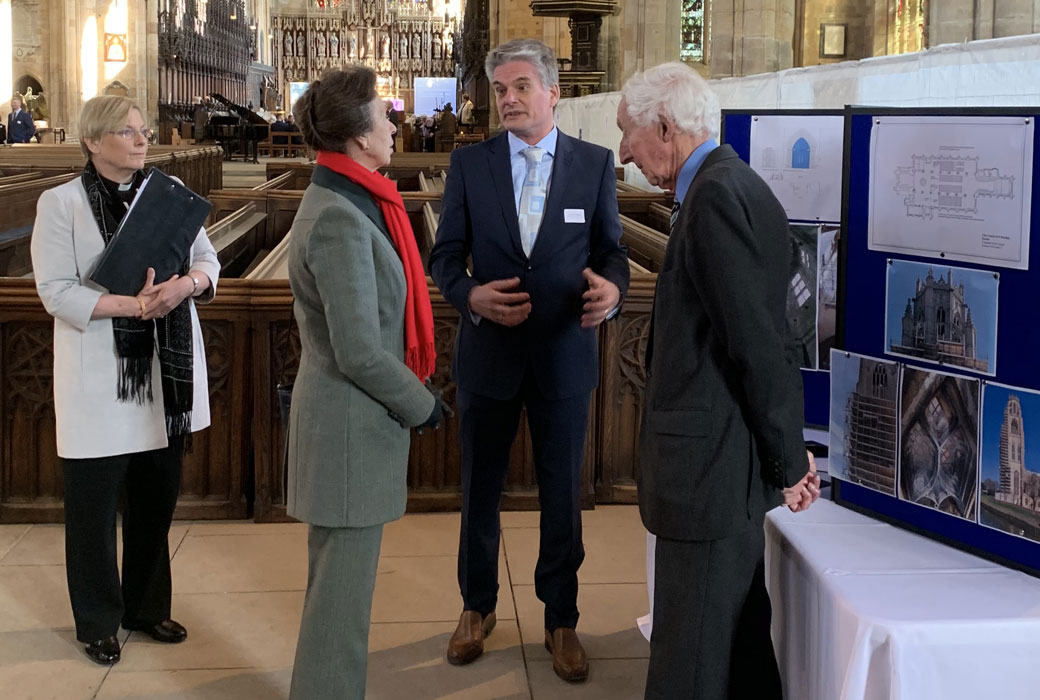 HRH The Princess Royal visits Boston Stump